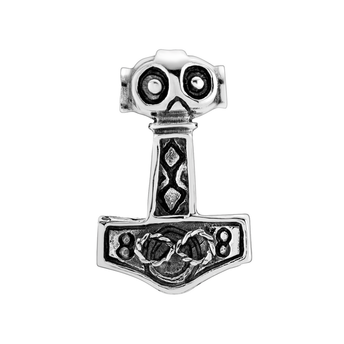 Lund Copenhagen Thors hammer vedhæng i oxyderet 925 sterling sølv 22 mm