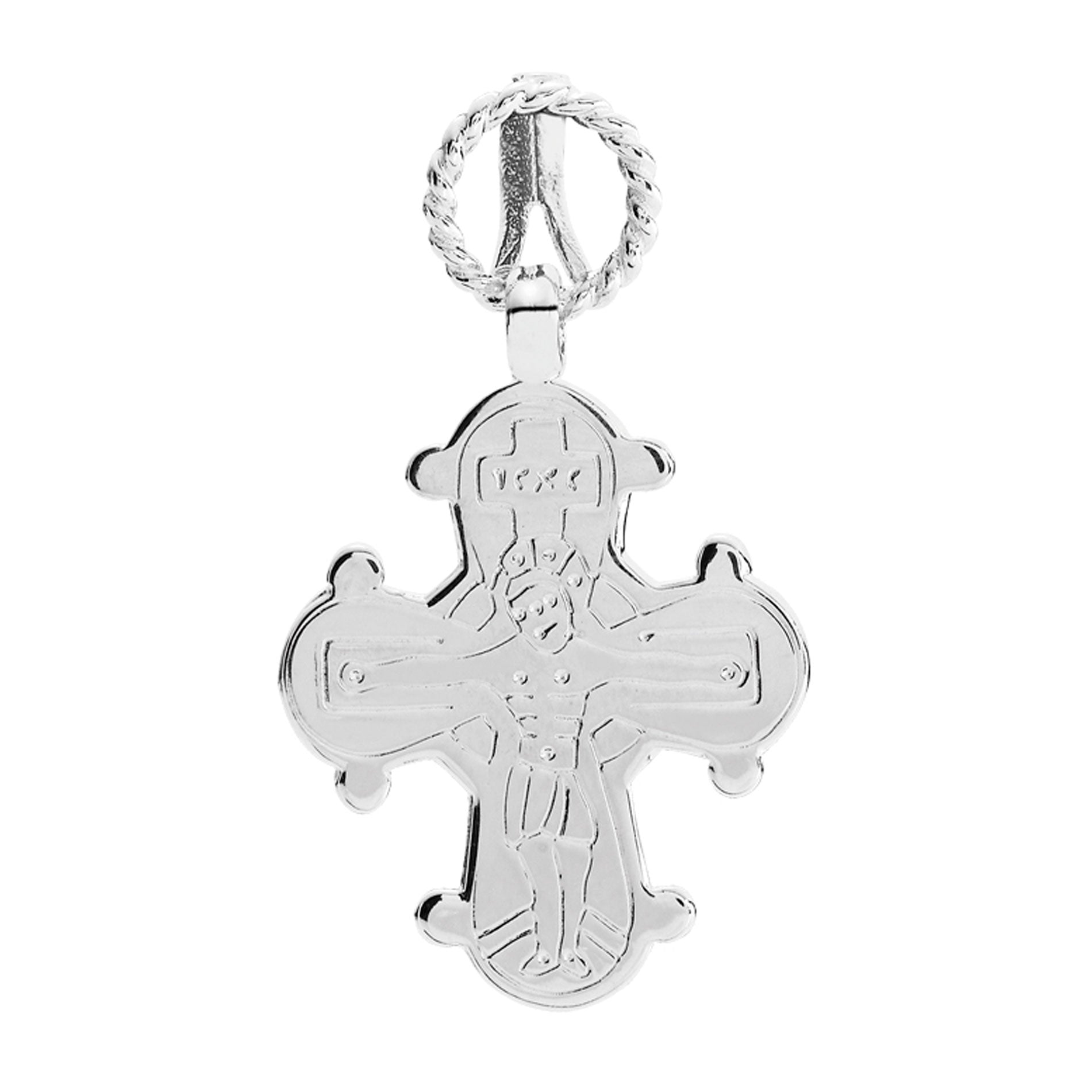 Sølv dagmarkors fra Lund Copenhagen med jesus på korset