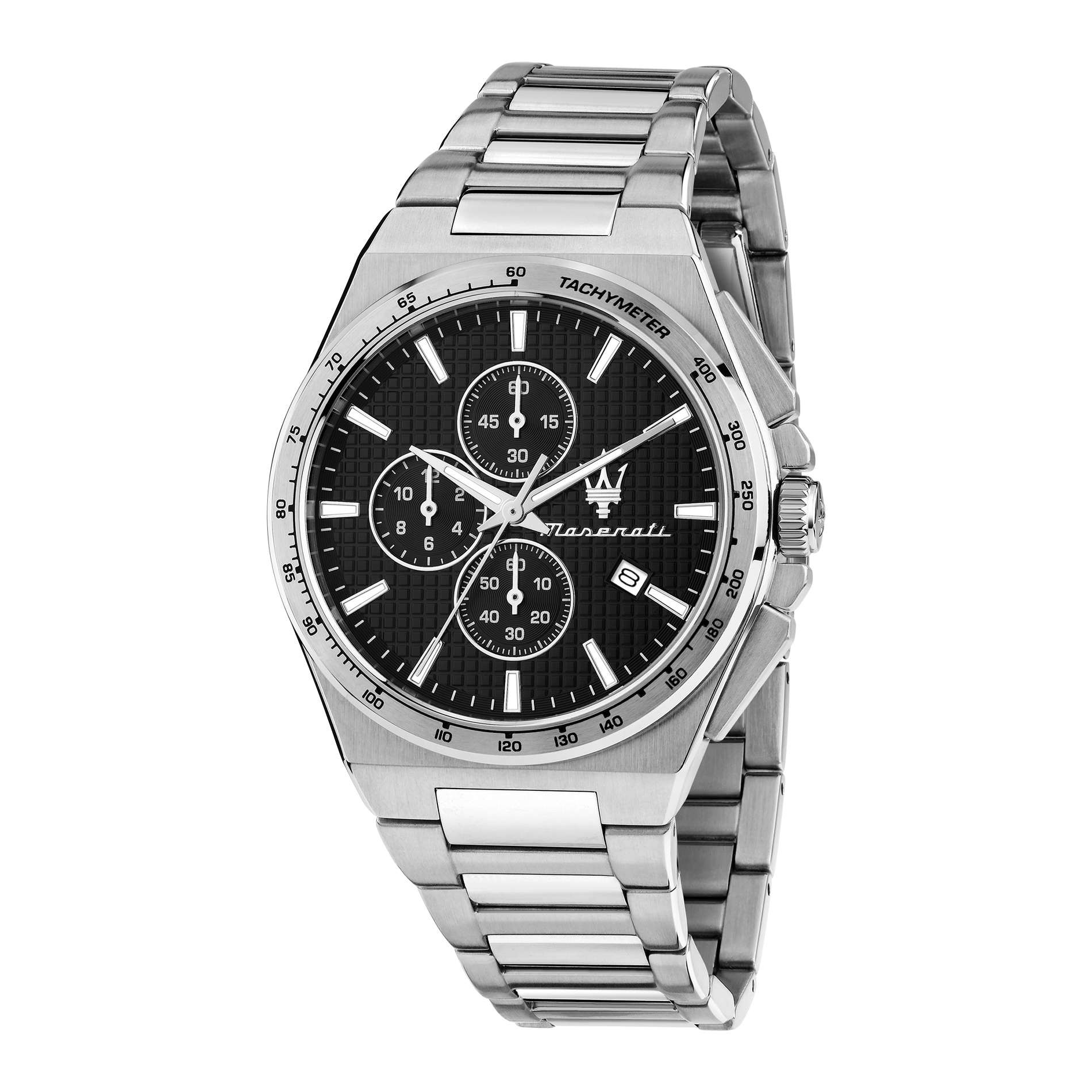 Maserati Velocita Slim herreur 41 mm R8873653004 med sort urskive og stållænke