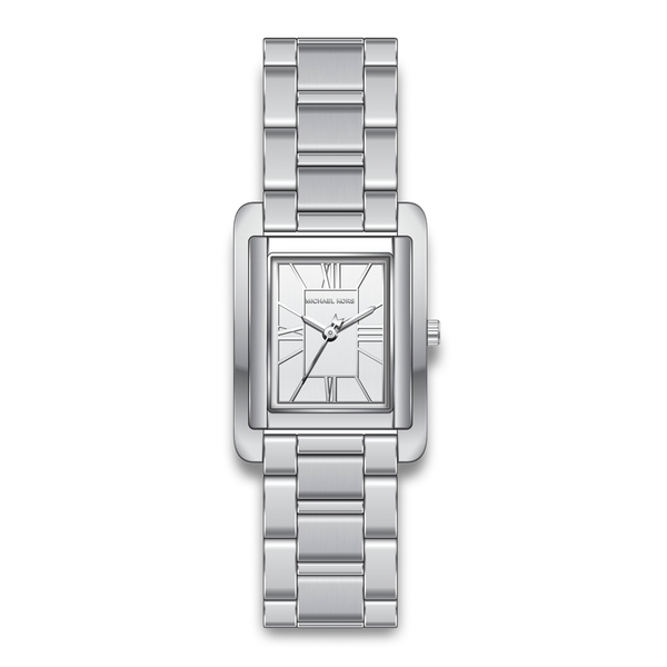 Michael Kors Essex dameur i sølvfarvet rustfrit stål.