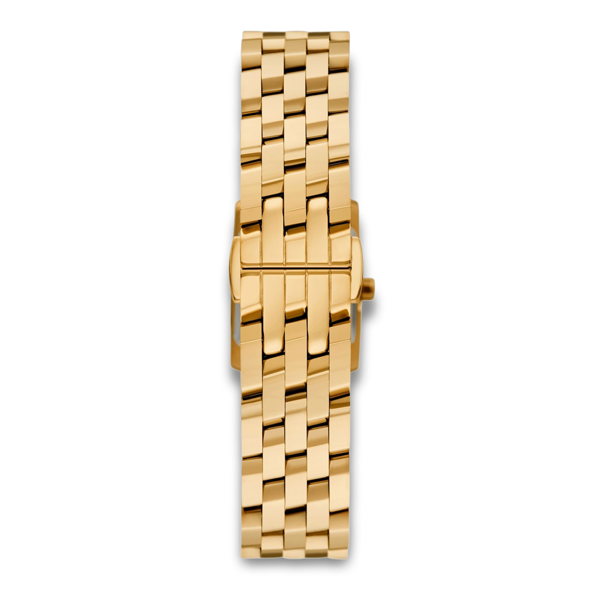 Bagside af Michael Kors Georgie MK4931 med guldfarvet stållænke.