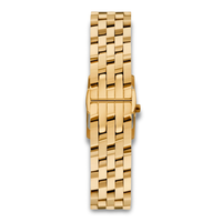 Bagside af Michael Kors Georgie MK4931 med guldfarvet stållænke.