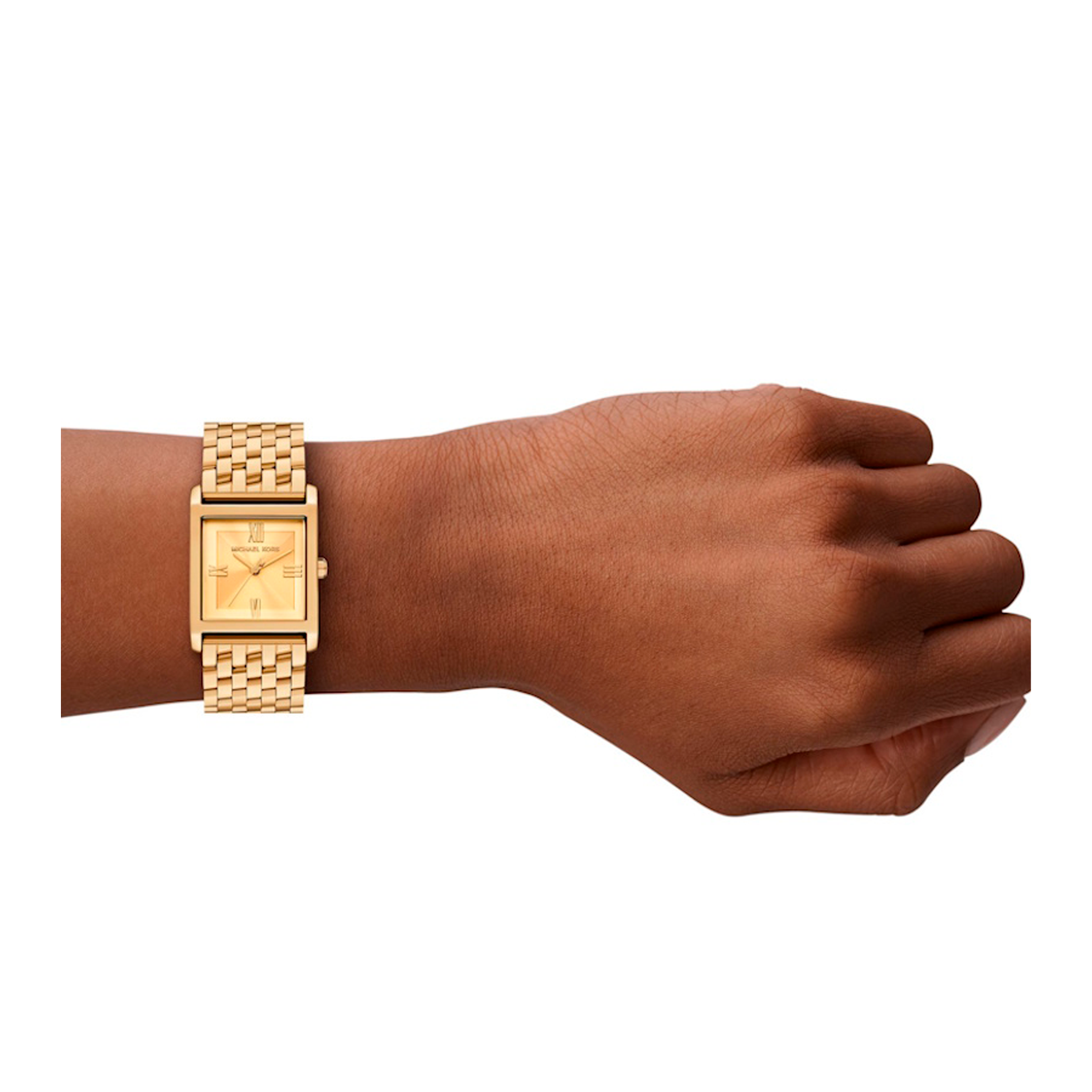 Michael Kors Georgie 27 mm båret på håndled.