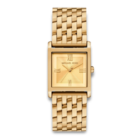 Michael Kors Georgie dameur 27 mm i guldfarvet rustfrit stål.