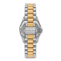 Bagside af Michael Kors Lexington MK4925 med tofarvet stållænke.
