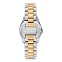 Bagside af Michael Kors Lexington MK7609 med tofarvet stållænke.