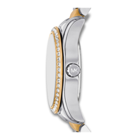 Sideprofil af Michael Kors Lexington MK7609 med krystalbesat lynette.