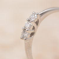 Molly alliancering i 18 kt. hvidguld med 0,17 ct. diamanter