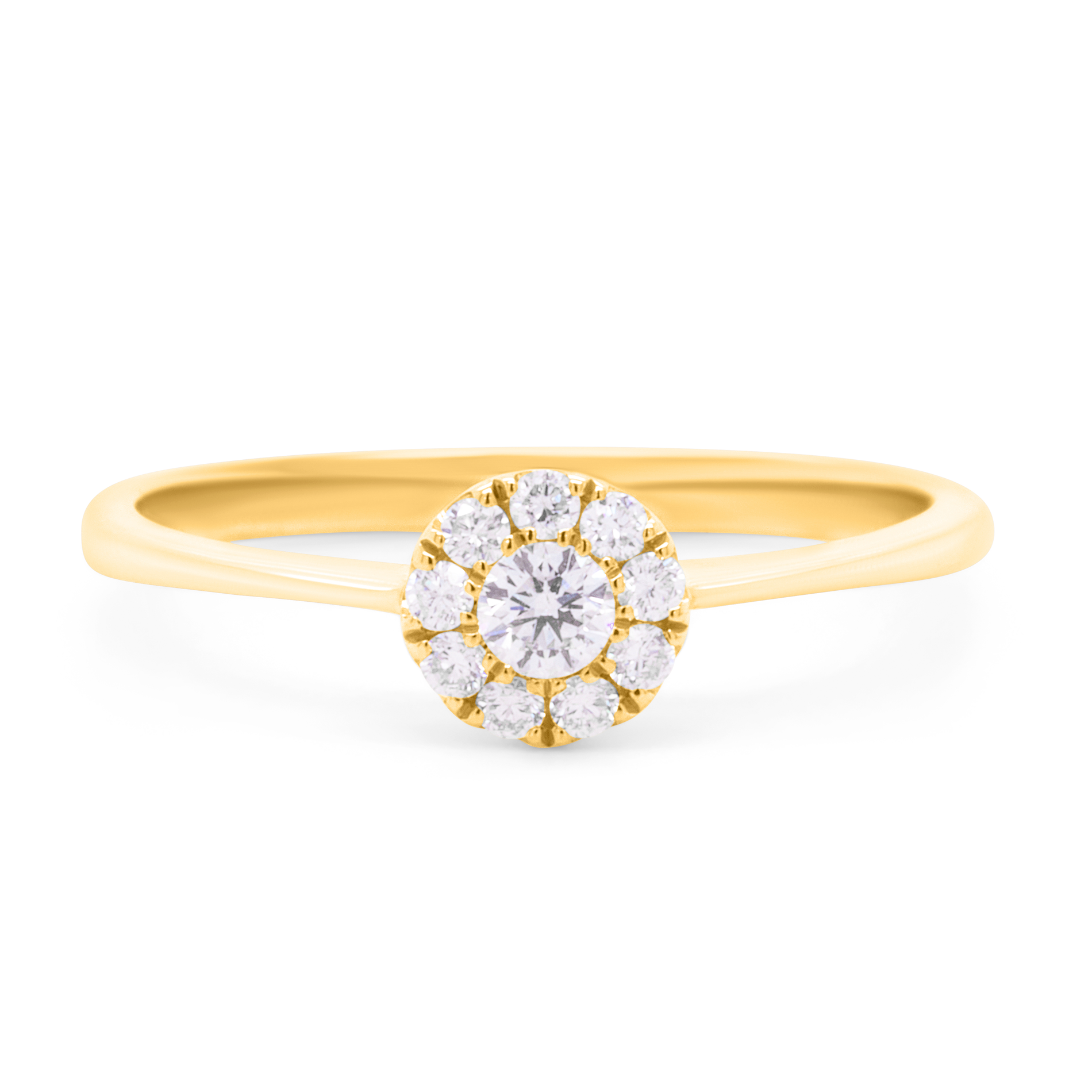 Nelly ring med 0,24 ct. brillantslebne diamanter i 18 kt. guld