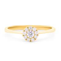 Nelly ring med 0,24 ct. brillantslebne diamanter i 18 kt. guld