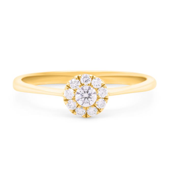 Nelly ring med 0,24 ct. brillantslebne diamanter i 18 kt. guld