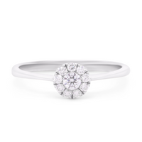 Nelly ring med 0,24 ct. brillantslebne diamanter i 18 kt. hvidguld