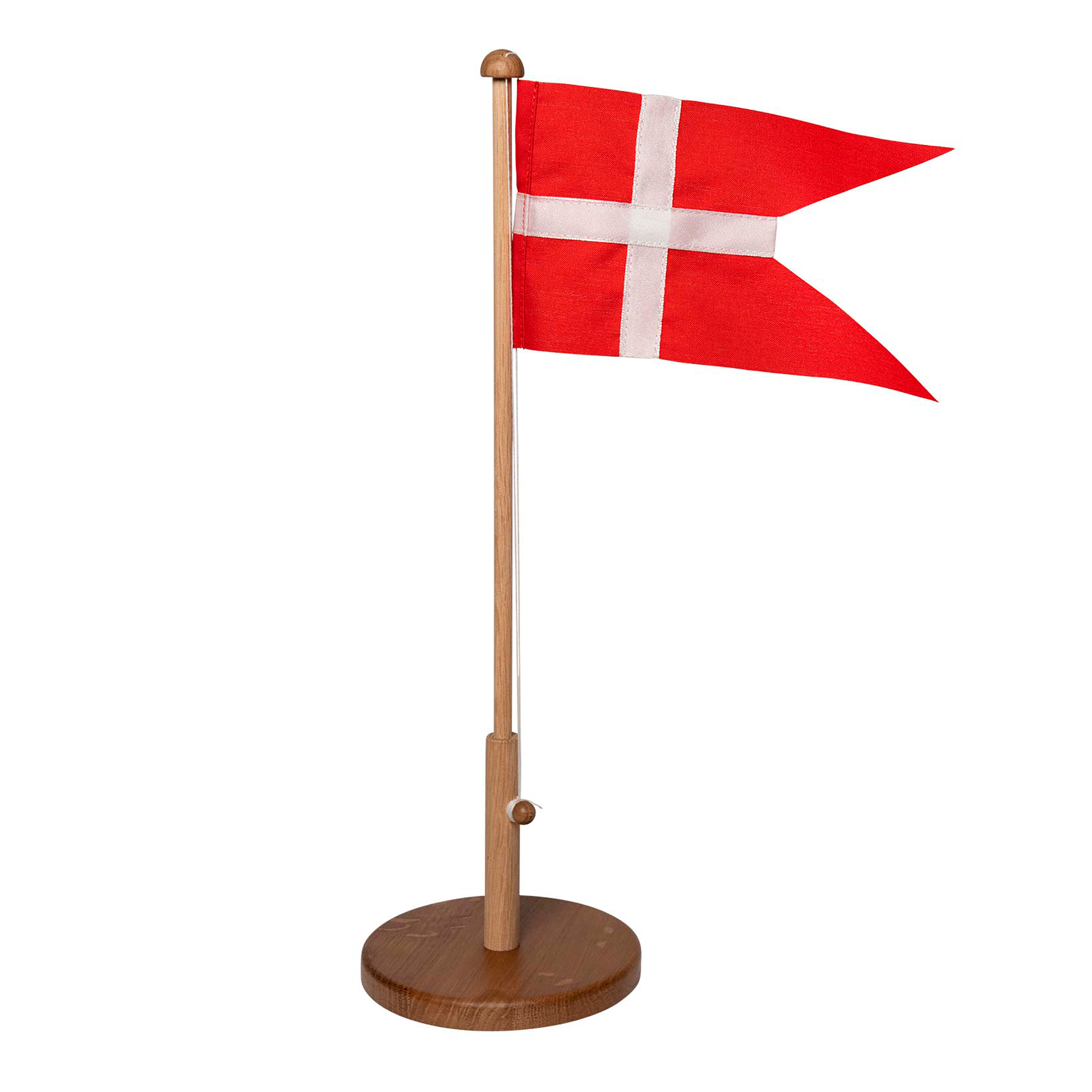 Noa Kids træ flagstang i egetræ 39 cm med Dannebrog