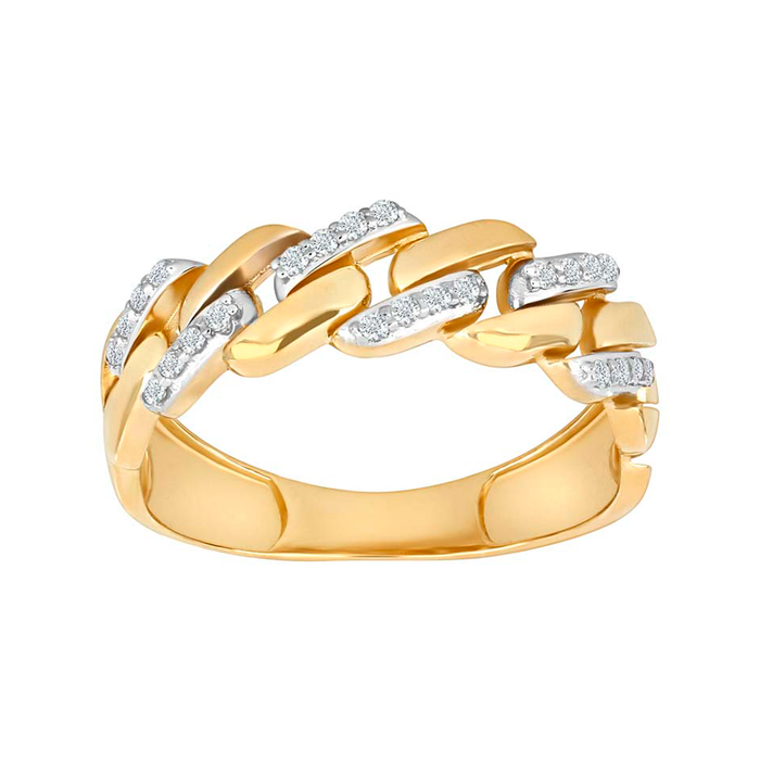 Nordahl Andersen Siersbøl ring med zirkonia i 8 karat guld