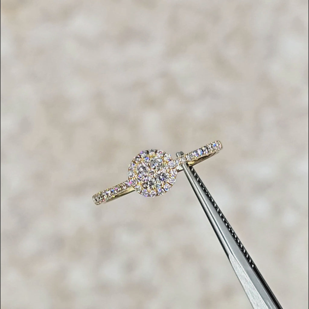 Video af Bella ring med diamanter i 18 kt. guld