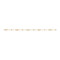 Scrouples ankelkæde i 8 karat guld med facetterede beads