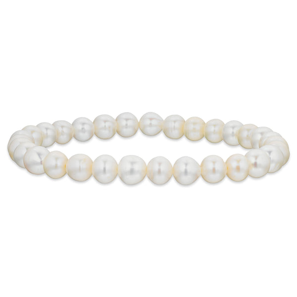 Scrouples armbånd med runde ferskvandsperler på 6-7 mm, 20 cm, model 38362A,L.