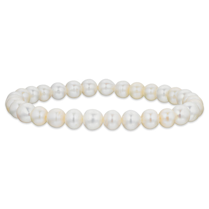 Scrouples armbånd med runde ferskvandsperler på 6-7 mm, 20 cm, model 38362A,L.