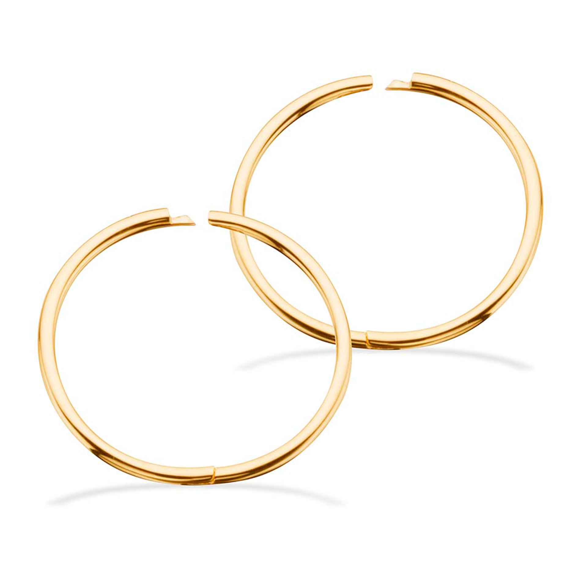 Scrouples Clip-creoler 16 mm i 8 karat guld
