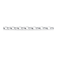 Scrouples oval armbånd i rhodineret sterlingsølv 19 cm