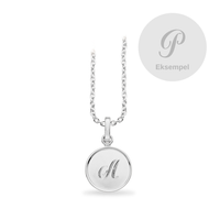 Scrouples #TagMe Romantic vedhæng P 10 mm rund blank i sterlingsølv