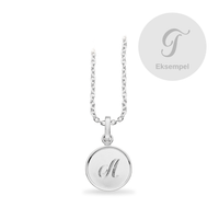 Scrouples #TagMe Romantic vedhæng T 10 mm rund blank i sterlingsølv