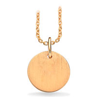 Scrouples #TagMe rundt vedhæng 10 mm i mat 8 karat guld