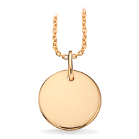 Scrouples #TagMe rundt vedhæng 13 mm i blank 8 karat guld