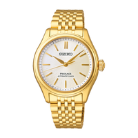 Seiko Presage Automatic Classic SPB524J1 med champagnefarvet skive og guldfarvet stållænke