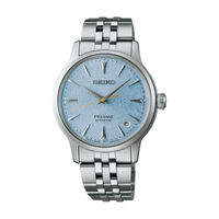 Seiko Presage Automatic Cocktail SRPL61J1 dameur med lysegrøn tekstureret urskive og stållænke