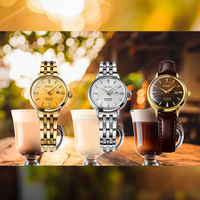 Seiko Presage Cocktail Time Automatic SRE018J1 dameur i guldfarvet stål med gylden urskive og datovisning
