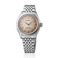 Seiko Presage SPB523J1 med champagnefarvet urskive og stållænke
