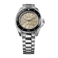 Seiko Prospex Automatic Diver's SPB481J1 dykkerur med champagnefarvet urskive og sort dykkerkrans