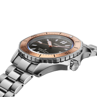 Seiko Prospex Automatic Diver's SPB485J1 dykkerur med sort bølgeskive og rosaguld-farvet krans