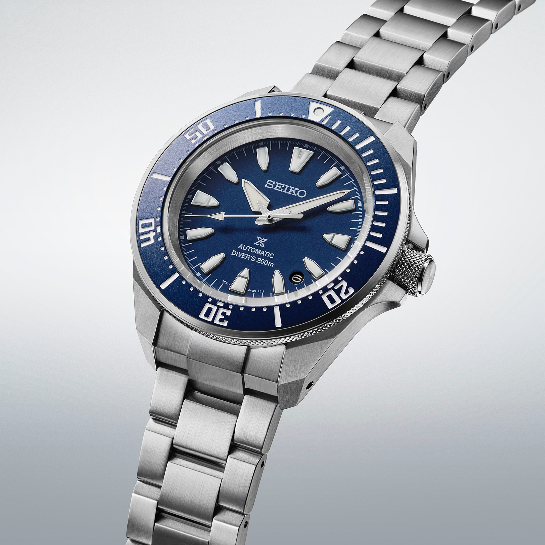 Seiko Prospex Sea SRPL51K1 med blå urskive og stållænke