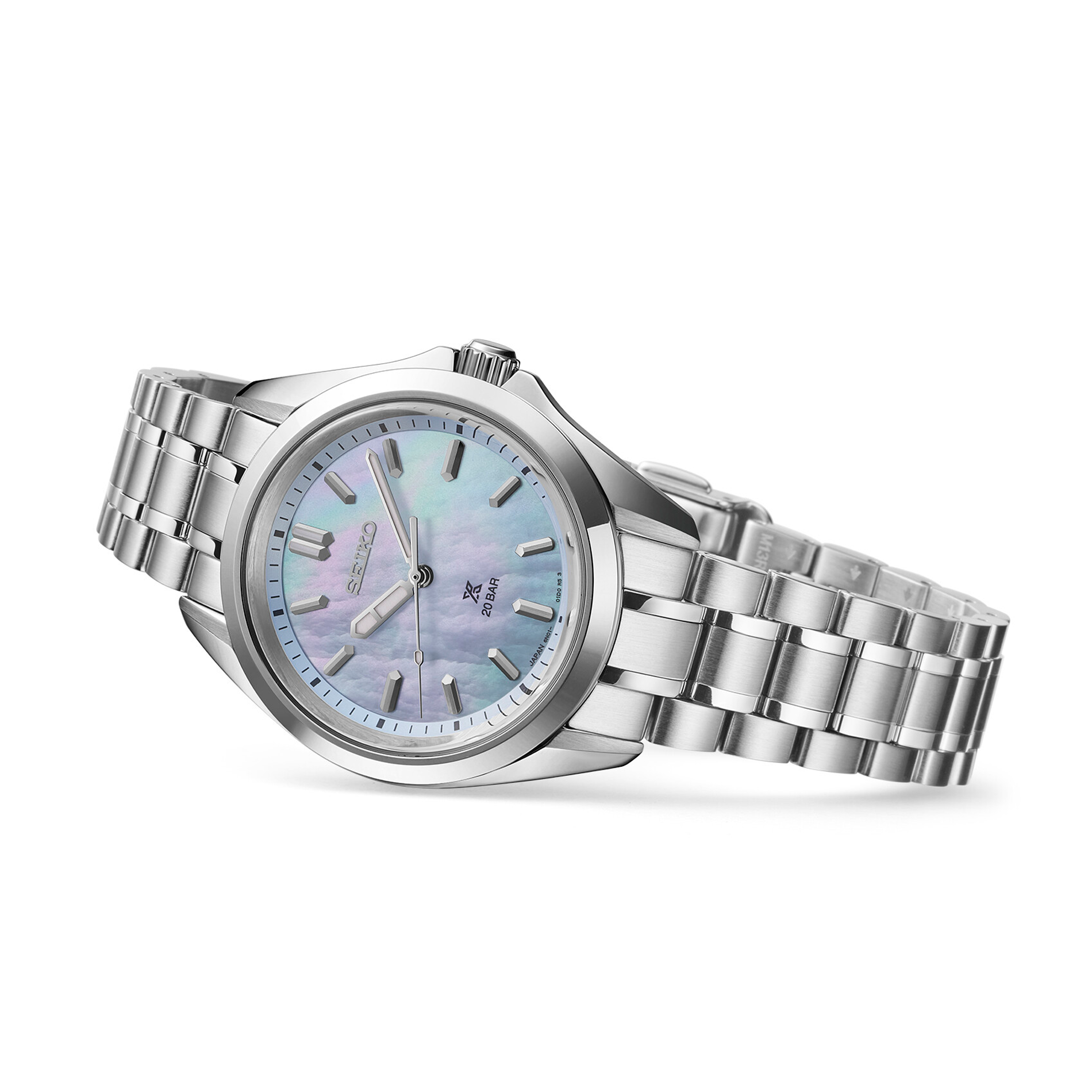 Seiko Prospex Sea SUR607J1 dameur med perlemorsskive og stållænke