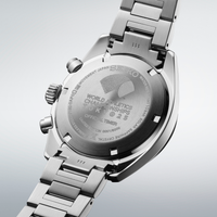 Seiko Prospex Speedtimer Limited Edition Tokyo 2025 med lilla urskive og stållænke