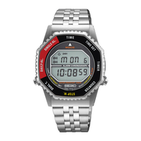 Seiko Rotocall Digital Alarm Chronograph SMGG17P1 digitalur i stål med alarm, kronograf og retro design