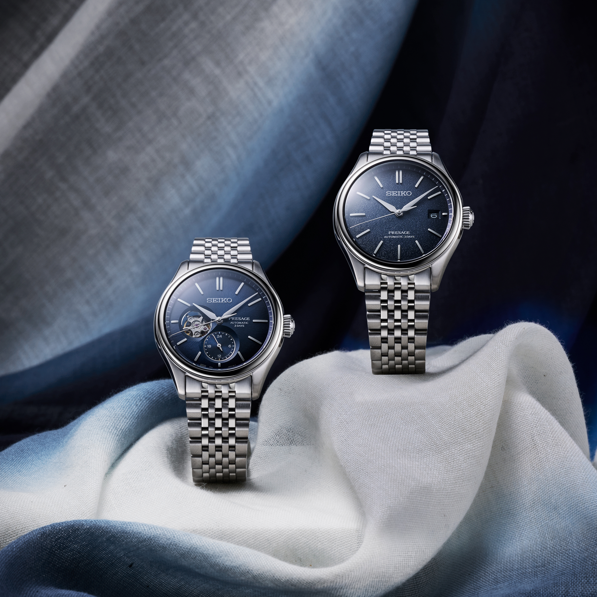 Seiko Presage Automatic Classic SPB525J1 med mørkebrun urskive og stållænke