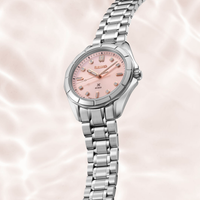 Seiko Prospex Sea SUR597J1 dameur med rosa urskive og stållænke
