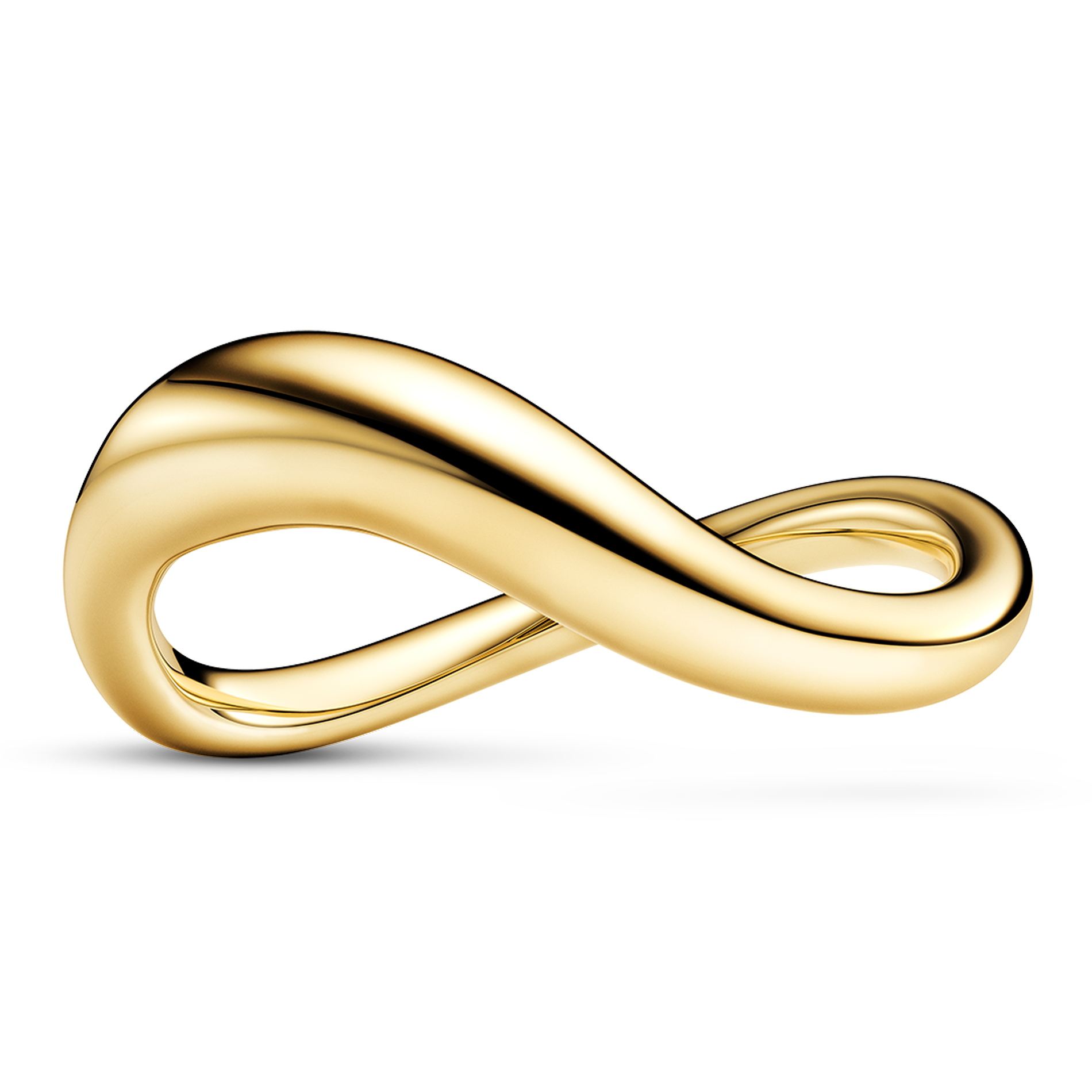 Sif Jakobs Infinito Pianura ring i forgyldt sterling sølv med elegant, flydende design