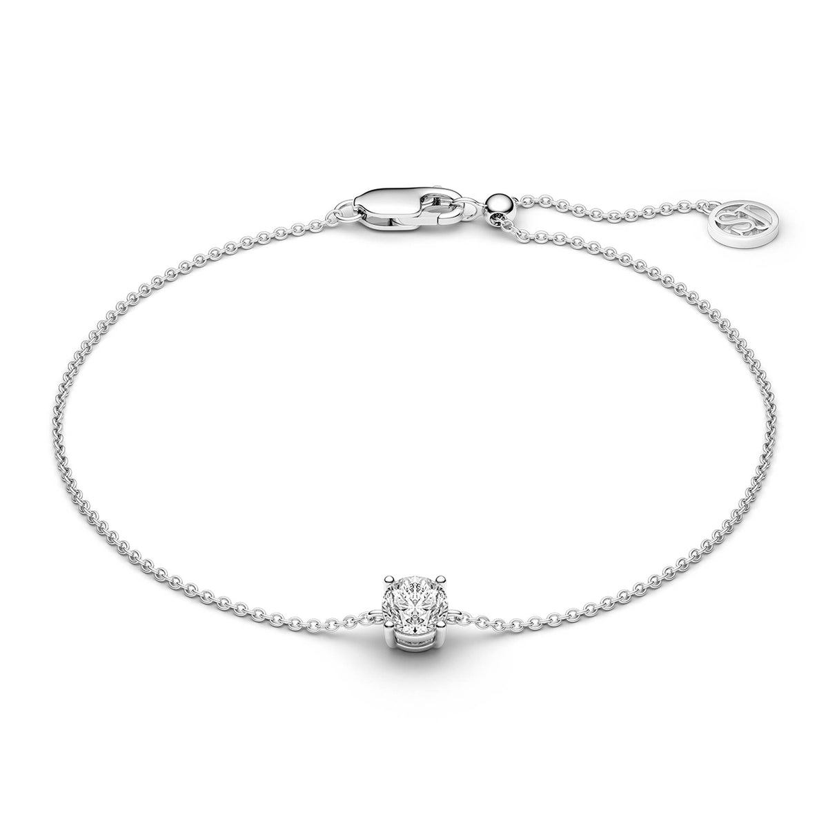 Sif Jakobs Princess Uno armbånd i 925 sterling sølv med hvid zirkonia