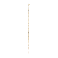 Singapore armbånd i forgyldt 925 sterlingsølv med snoet kædedesign