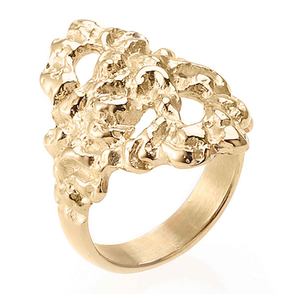 Chunky ring i forgyldt stål fra Sistie 2nd
