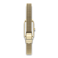 Bagside af Skagen Hagen Micro SKW3178 med guldfarvet mesh-lænke.