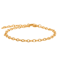 Son of Noa anker facet armbånd i forgyldt rustfrit stål 3 mm justerbart 16-19 cm