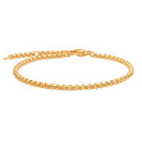 Son of Noa rund venezia armbånd i forgyldt rustfrit stål justerbart 16-19 cm