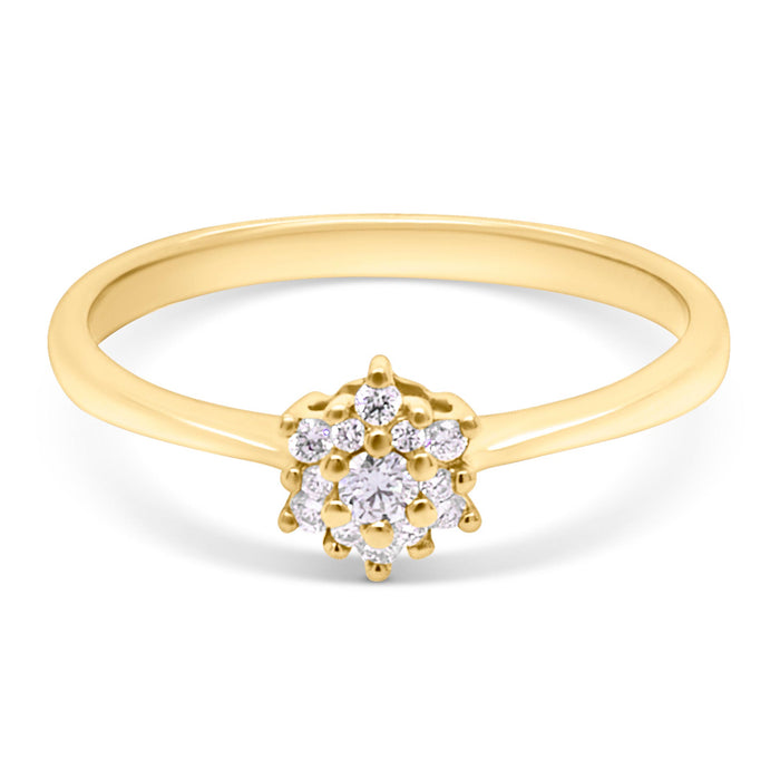 Stardust ring i 18 kt. guld med 0,10 ct. diamanter packshot
