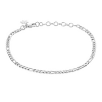 Susanne Friis Bjørner figaro panser armbånd med facet i sølv - 1834-1-20