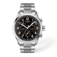 Tissot Chrono L 42mm herreur med sort urskive og stållænke